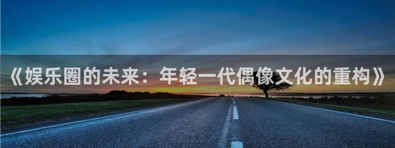 美狮贵宾会官网：《娱乐圈的未来：年轻一代偶像文化的重构》